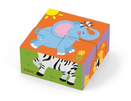 Viga Viga 50836 Kostki puzzle - zoo