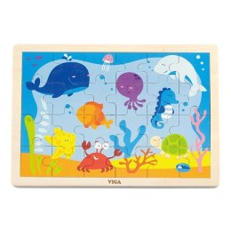 Viga Viga 50200 Puzzle na podkładce 24 elementy - ocean