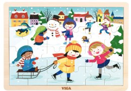 Viga Viga 51272 Puzzle cztery pory roku - zima