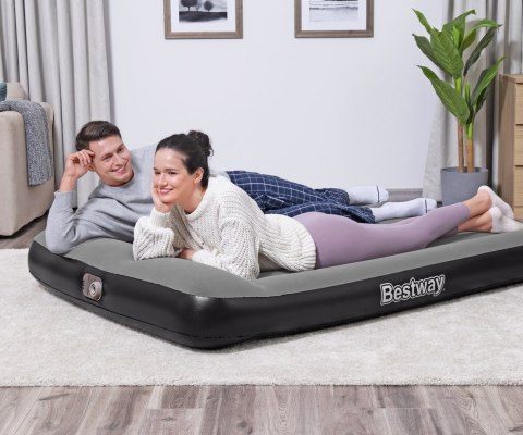 Bestway 67462 Materac dmuchany turystyczny z wbudowaną pompą powietrza Tritech Twin 1.91m x 1.37m x Bestway 67462 Materac dmuchany turystyczny z wbudowaną pompą powietrza Tritech Twin 1.91m x 1.37m x