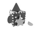 Mata piankowa puzzle Jolly 3x3 Shapes - Grey Milly Mally