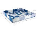 Mata piankowa puzzle Jolly 4x4 Shapes - Blue Milly Mally
