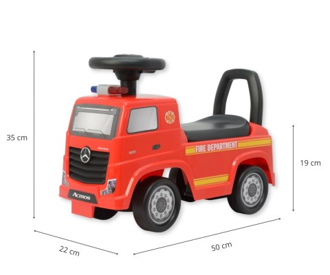 Milly Mally Pojazd Mercedes-Benz Actros Fire Truck Red Milly Mally Milly Mally Pojazd Mercedes-Benz Actros Fire Truck Red Milly Mally