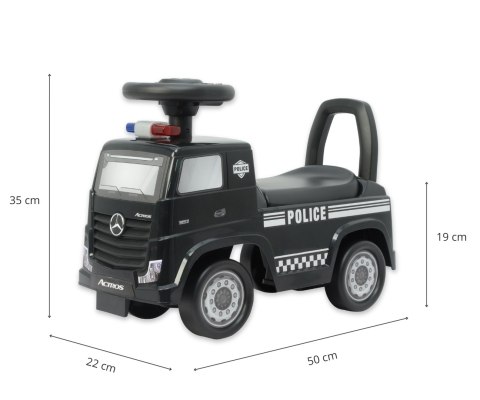 Milly Mally Pojazd Mercedes-Benz Actros Police Black Milly Mally Milly Mally Pojazd Mercedes-Benz Actros Police Black Milly Mally