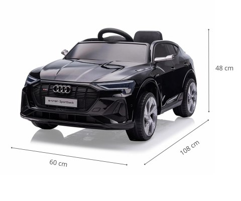 Milly Mally Pojazd na akumulator Audi E-Tron Sportback 4x4 Black Milly Mally Milly Mally Pojazd na akumulator Audi E-Tron Sportback 4x4 Black Milly Mally