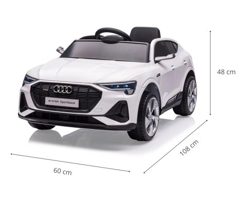 Milly Mally Pojazd na akumulator Audi E-Tron Sportback White Milly Mally