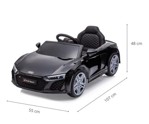 Milly Mally Pojazd na akumulator Audi R8 Spyder Black Milly Mally Milly Mally Pojazd na akumulator Audi R8 Spyder Black Milly Mally