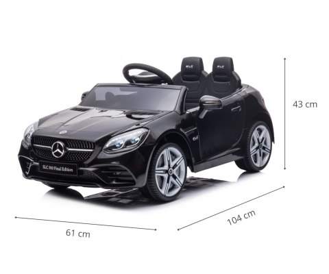 Milly Mally Pojazd na akumulator Mercedes-Benz SLC Black Milly Mally Pojazd na akumulator Mercedes-Benz SLC Black