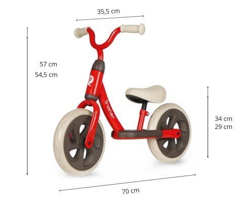 Qplay Rowerek Biegowy Trainer Red Qplay