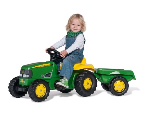 Rolly Toys 012190 Traktor Rolly Kid John Deere z przyczepą Rolly Toys