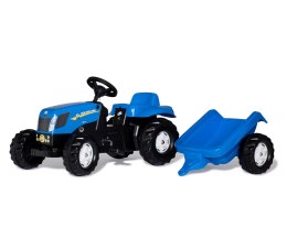 Rolly Toys 013074 Traktor Rolly Kid New Holland Agriculture z przyczepą Rolly Toys