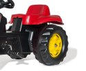 Rolly Toys 023127 Traktor Rolly Kid z łyżka i przyczepa Czerwony Rolly Toys