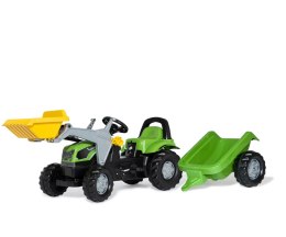 Rolly Toys 023196 Traktor Rolly Kid Deutz Fahir 5115G TB z łyżka i przyczepą Rolly Toys