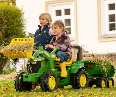 Rolly Toys 122165 Przyczepa Rolly Halfpipe półwywrotka John Deere 2-osie Rolly Toys Rolly Toys 122165 Przyczepa Rolly Halfpipe półwywrotka John Deere 2-osie Rolly Toys