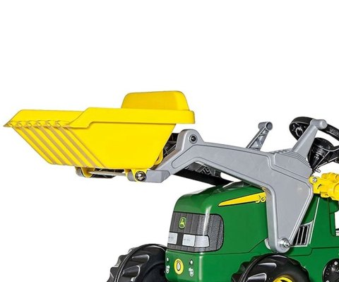 Rolly Toys 811496 Traktor Rolly Junior John Deere z łyżką i przyczepą Rolly Toys