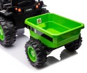 Milly Mally Jeździk na akumulator Traktor z przyczepą Farmer Green