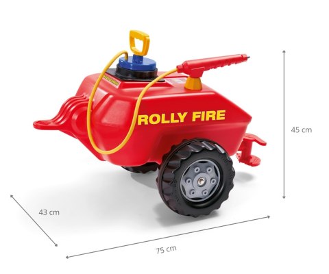 Rolly Toys 122967 Cysterna Rolly - Vacumax Fire z Pompą i Sikawką czerwona Rolly Toys 122967 Cysterna Rolly - Vacumax Fire z Pompą i Sikawką czerwona