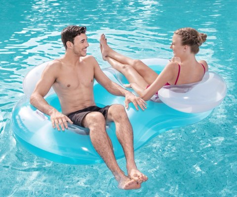 Bestway 43009 Koło do pływania podwójne Cool Comfort Niebieskie 1.88m x 1.17m Bestway 43009 Koło do pływania podwójne Cool Comfort Niebieskie 1.88m x 1.17m