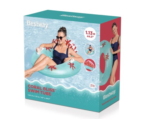 Bestway 43730 Koło do pływania z oparciem Rafa koralowa 1.07m x 1.13m Bestway 43730 Koło do pływania z oparciem Rafa koralowa 1.07m x 1.13m
