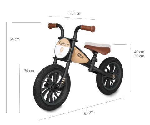 Qplay Rowerek Biegowy Feduro Beige Qplay Rowerek Biegowy Feduro Beige