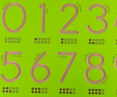 Viga 44698 Drewniana tablica kreślarska - liczby Viga 44698 Drewniana tablica kreślarska - liczby