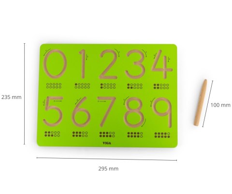 Viga 44698 Drewniana tablica kreślarska - liczby Viga 44698 Drewniana tablica kreślarska - liczby