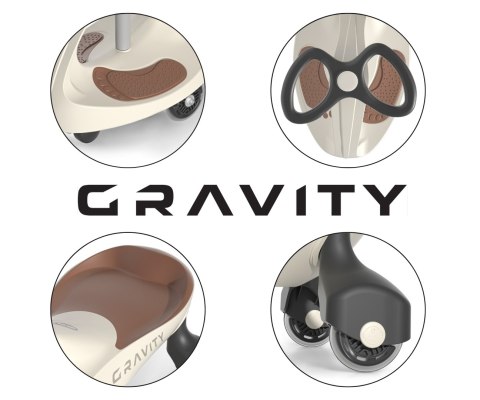 Milly Mally Jeździk Grawitacyjny Gravity Beige Brown Milly Mally Jeździk Grawitacyjny Gravity Beige Brown