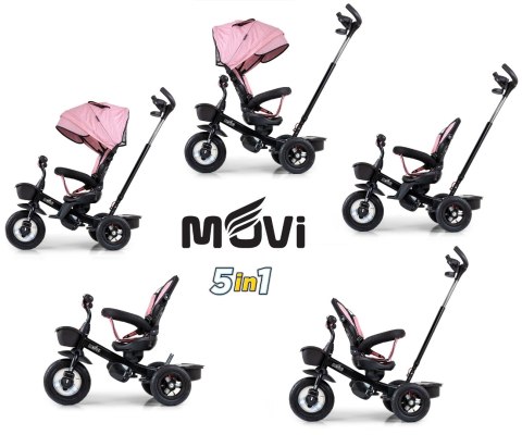Milly Mally Tricycle Movi Black-Pink Milly Mally Tricycle Movi Black-Pink
