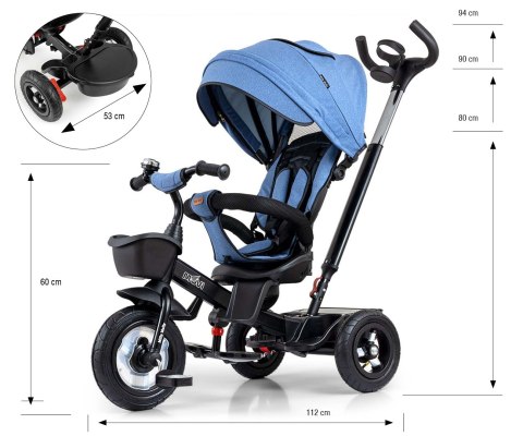 Milly Mally Rowerek Trójkołowy Movi Denim Milly Mally Rowerek Trójkołowy Movi Denim