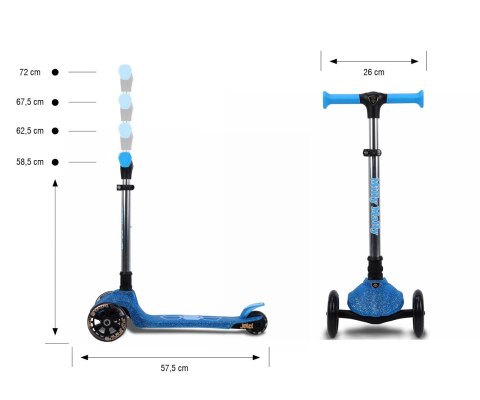 Hulajnoga balansowa Scooter Jelly Blue Milly Mally Hulajnoga balansowa Scooter Jelly Blue Milly Mally