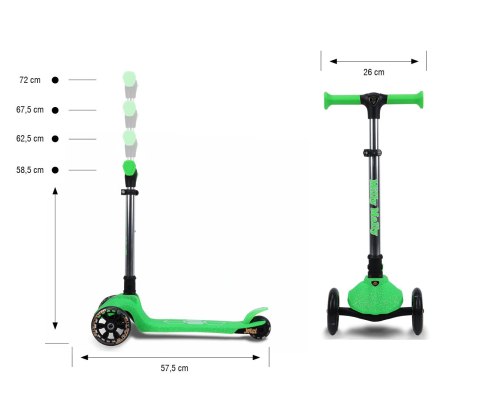 Hulajnoga balansowa Scooter Jelly Green Milly Mally Hulajnoga balansowa Scooter Jelly Green Milly Mally