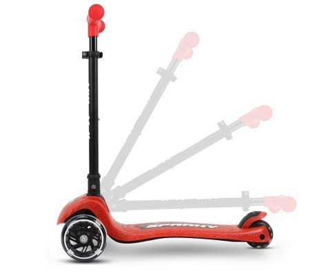 Hulajnoga trójkołowa balansowa Scooter Sparky Red Milly Mally Hulajnoga trójkołowa balansowa Scooter Sparky Red Milly Mally