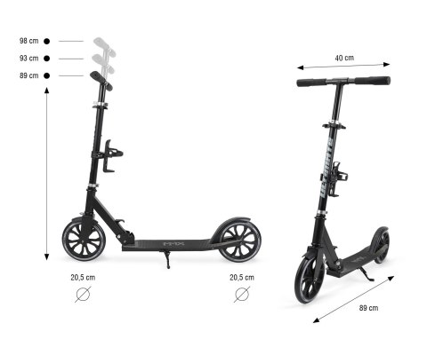 Hulajnoga miejska Milly Mally Scooter Ultimate Black Hulajnoga miejska Milly Mally Scooter Ultimate Black
