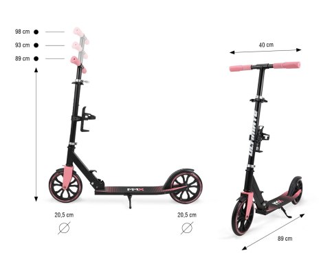 Hulajnoga miejska Milly Mally Scooter Ultimate Pink Hulajnoga miejska Milly Mally Scooter Ultimate Pink