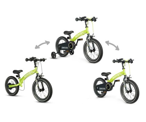 Qplay Rowerek Dziecięcy - Rowerek Biegowy Miniby 14 cali Green