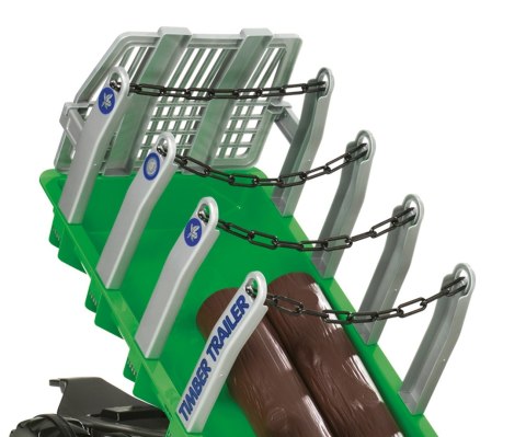 Rolly Toys 122158 Przyczepa Rolly-Timber Zielona do przewozu drzew, 2-osie Rolly Toys 122158 Przyczepa Rolly-Timber Zielona do przewozu drzew, 2-osie