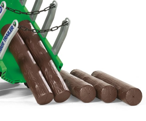 Rolly Toys 122158 Przyczepa Rolly-Timber Zielona do przewozu drzew, 2-osie Rolly Toys 122158 Przyczepa Rolly-Timber Zielona do przewozu drzew, 2-osie