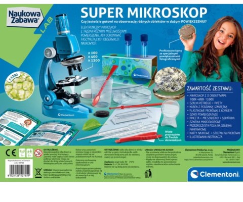 Clementoni Naukowa Zabawa Lab 50755 Super Mikroskop Clementoni Naukowa Zabawa Lab 50755 Super Mikroskop