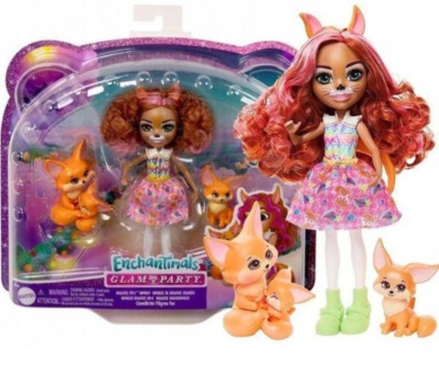 Mattel Enchantimals HNT60 Zestaw Lalka Fennec Fox i Rodzina Lisków Mattel Enchantimals HNT60 Zestaw Lalka Fennec Fox i Rodzina Lisków