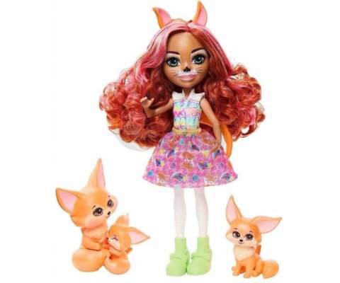 Mattel Enchantimals HNT60 Zestaw Lalka Fennec Fox i Rodzina Lisków Mattel Enchantimals HNT60 Zestaw Lalka Fennec Fox i Rodzina Lisków