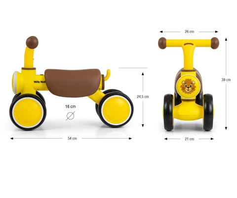 Jeździk dla dzieci York Yellow Milly Mally Jeździk dla dzieci York Yellow Milly Mally