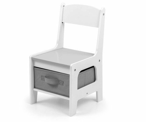 Milly Mally Zestaw mebli - Stolik i dwa krzesełka Sven Plus White