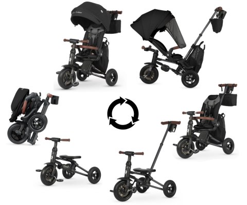 Qplay Rowerek Trójkołowy Nova Deluxe Black