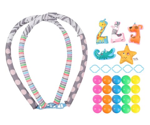 TinyMini JL639-2B Mata edukacyjna 2w1 Kwiat Safari