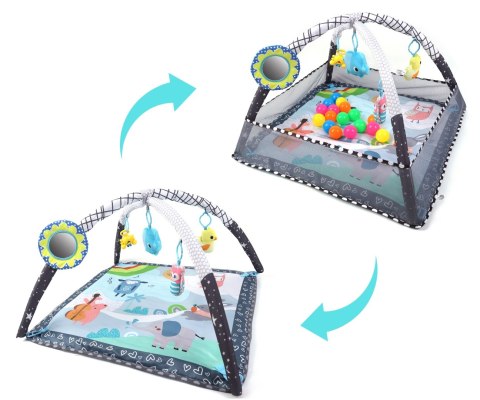 TinyMini JL652-1A Mata edukacyjna 2w1 Kojec z Piłeczkami