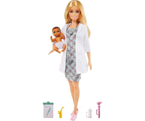 Mattel GVK03 Pediatra Lalka z Bobasem i Akcesoriami Tematycznymi Mattel GVK03 Pediatra Lalka z Bobasem i Akcesoriami Tematycznymi