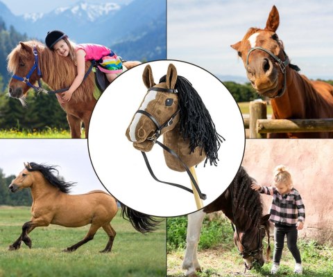 Milly Mally Hobby Plus Koń na Kiju Dark Brown