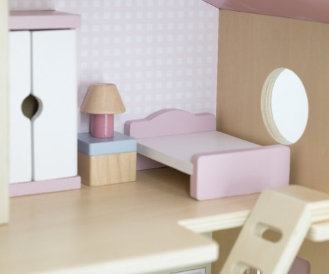 Viga 44256 PolarB Dwupoziomowy domek dla lalek z mebelkami