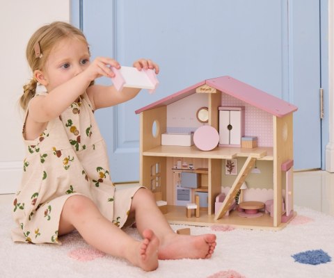 Viga 44256 PolarB Dwupoziomowy domek dla lalek z mebelkami