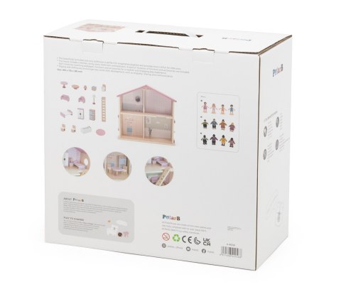 Viga 44256 PolarB Dwupoziomowy domek dla lalek z mebelkami